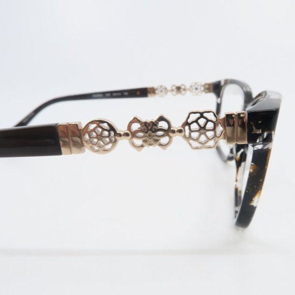 Guess GU2832 050 Brown Spotted Acetate/Gold Metal Women's New Eyeglasses. - Picture 5 of 9